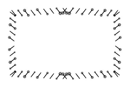 Black frame ornament art decorative boarder dark antique artworkの写真素材