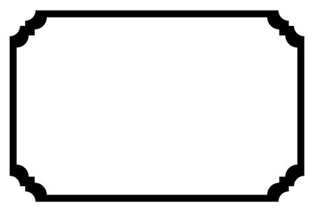 Black frame ornament art decorative boarder dark antique artworkの写真素材