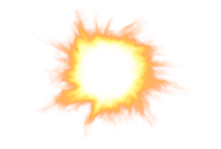 Fire explosion art powerful flame energy artworkの写真素材