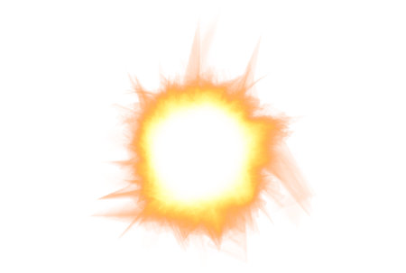 Fire explosion art powerful flame energy artworkの写真素材