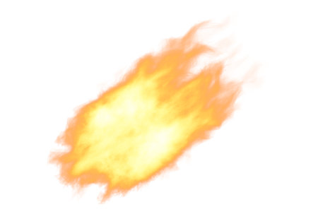 Fire trail meteor artwork dangerous flame symbol powerful bonfireの写真素材