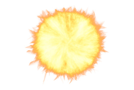 Fireball artwork flame effect dangerous burning explosive effectの写真素材