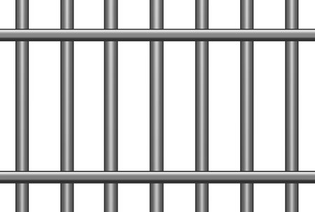 Prison fence criminal prisoner iron steel security justice block background artの写真素材