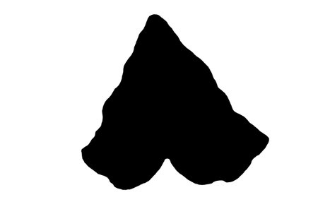 Leaf silhouette black spring design element botanical nature illustration artの写真素材