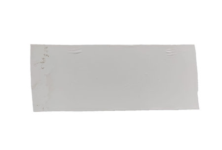 Gray ripped tape wrinkled ribbon object realistic strip used imageの写真素材