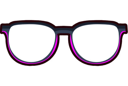 Fashion glasses personal sketch object minimal graphic designの写真素材