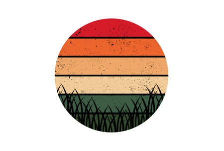 Retro striped style geometric tropical abstractの写真素材