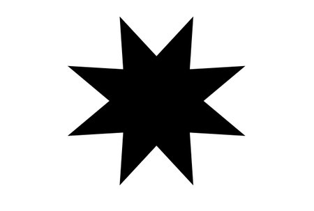 Black star drawing success champion achievement object icon silhouetteの写真素材