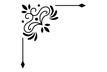 Royal ornament corner ornamental vintage ornate artのイラスト素材