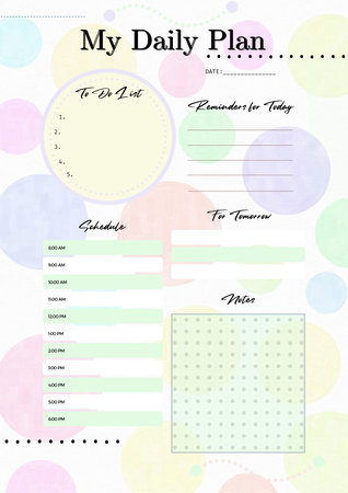 Dot planner digital planning insert sheet printable page templateの写真素材