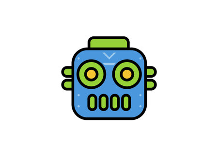 Robot head artificial intelligence bot artwork communication character clip artのイラスト素材