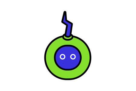 Bot head robot face artificial intelligence character tech support art futuristic roboticのイラスト素材