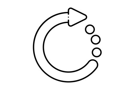 Load line icon black website symbol minimalist outline signの写真素材