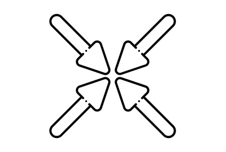 Minimize line icon black website symbol minimalist outline signの写真素材