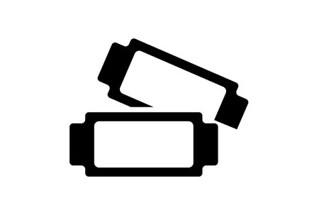 Ticket carnival icon black party glyph symbol circus sign artの写真素材