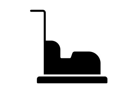 Autodrome carnival icon black party glyph symbol circus sign artの写真素材