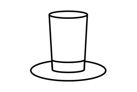 cylinder outline carnival icon festival sign black party symbol artworkの写真素材