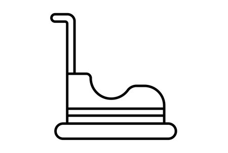 Autodrome outline carnival icon festival sign black party symbol artworkの写真素材