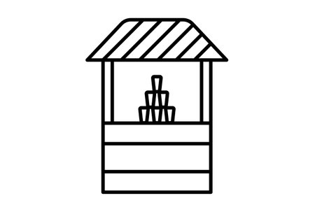 bar outline carnival icon festival sign black party symbol artworkの写真素材