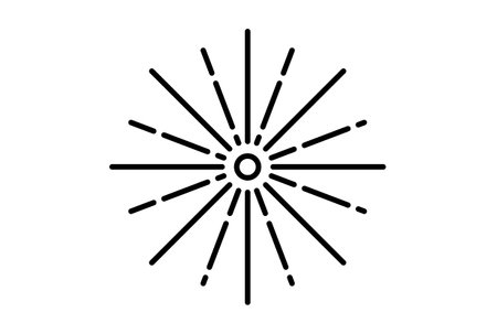 Salute outline carnival icon festival sign black party symbol artworkの写真素材