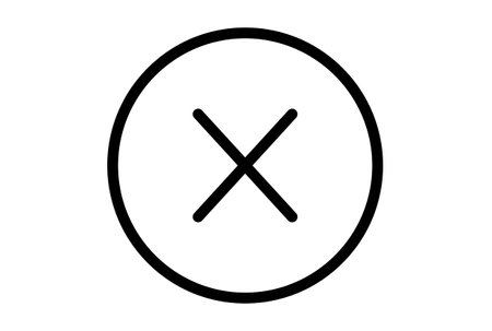 close line icon error app symbol black X web signの写真素材