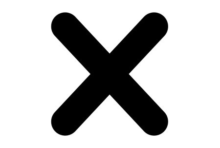 close web icon black cross x symbol app sign artの写真素材