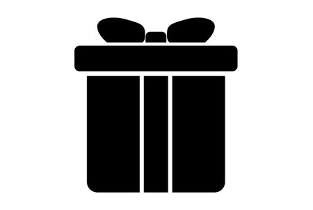 present christmas icon black flat xmas symbol art minimalist sign artworkの写真素材