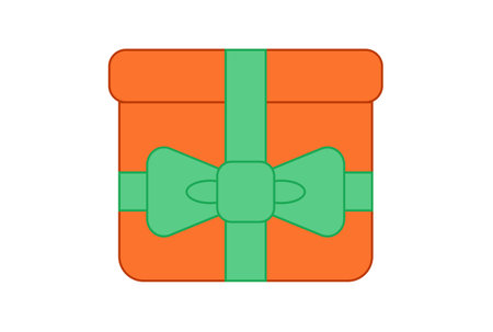 present colored xmas icon christmas web symbol app sign artworkの写真素材