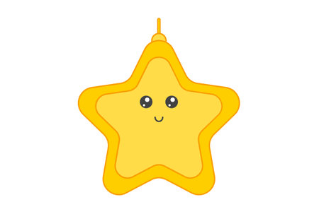 star colored xmas icon christmas web icon app sign artworkの写真素材