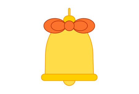 bell colored xmas icon christmas web icon app sign artworkの写真素材