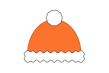 christmas hat colored xmas icon christmas web icon app sign artworkの写真素材