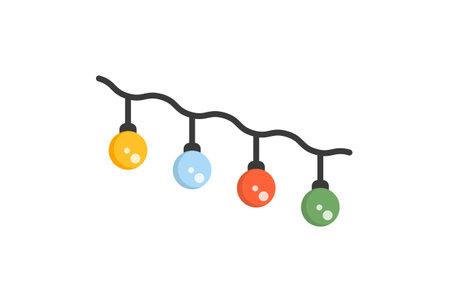 loop christmas illustration colored icon art xmas symbol app & web sign artworkの写真素材