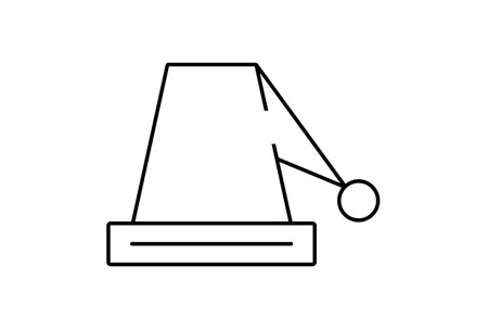 christmas hat xmas line icon minimalistic christmas symbol art black flat sign artworkの写真素材