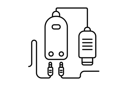 External Sound Card flat icon minimalist technology symbol pc hardware sign artworkの写真素材