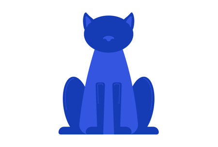 cat colored icon Halloween symbol app and web sign artの写真素材