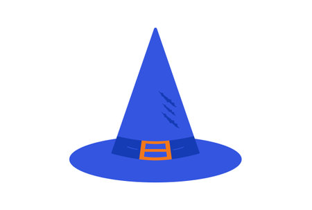 witch hat colored icon Halloween symbol app and web sign artの写真素材
