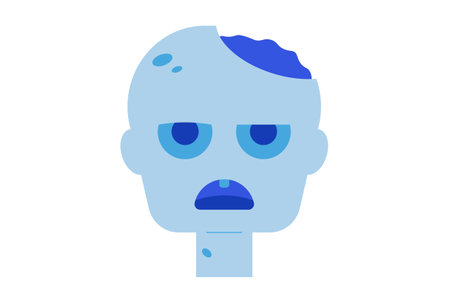 zombie colored icon Halloween symbol app and web sign artの写真素材