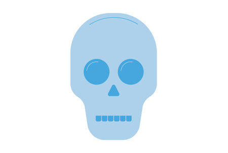 skull colored icon Halloween symbol app and web sign artの写真素材