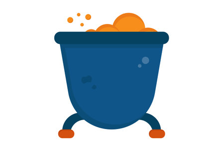 pot illustration Halloween app icon web symbol artwork signの写真素材