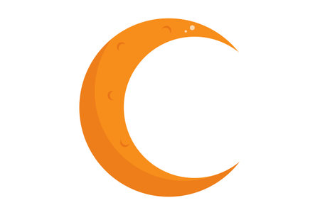 moon illustration Halloween app icon web symbol artwork signの写真素材