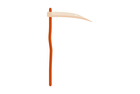 Scythe illustration Halloween app icon web symbol artwork signの写真素材