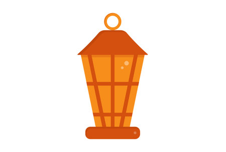 lamp illustration Halloween app icon web symbol artwork signの写真素材