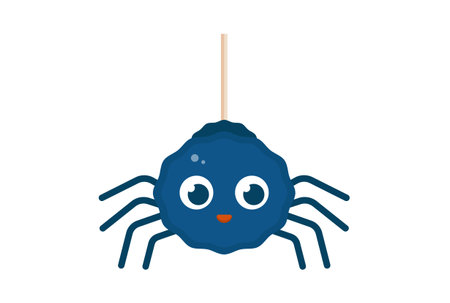 spider illustration Halloween app icon web symbol artwork signの写真素材