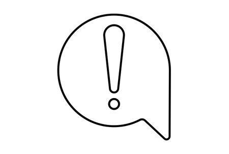 exclamation mark outline icon black error symbol warning sign artの写真素材