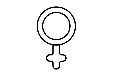 girl flat icon minimalistic line shape symbol black sign artworkの写真素材