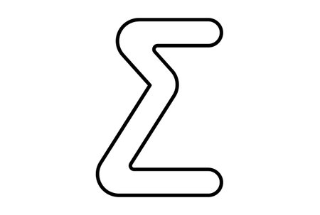 Amount flat icon minimalistic line shape symbol black sign artworkの写真素材