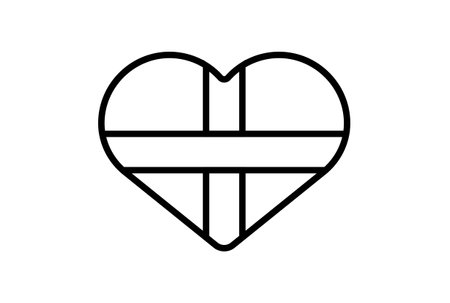 Candy line icon valentines day sign flat minimalist symbol artの写真素材