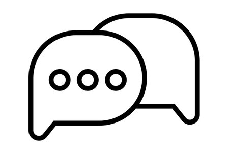 Speech bubble flat icon seo web symbol shape app line sign artの写真素材