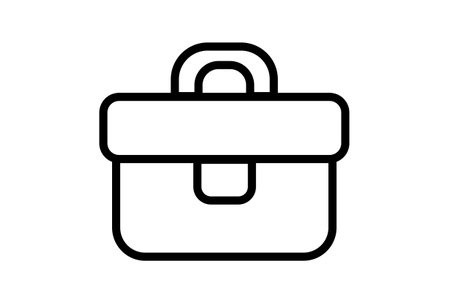 Work bag flat icon seo web symbol shape app line sign artの写真素材