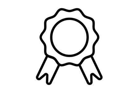 Badge flat icon seo web symbol shape app line sign artの写真素材